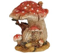 Top Collection Maison de fée Miniature en Forme de Champignon Rouge et Terrarium