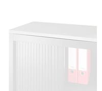 Top de finition bois chêne pour armoire métal L 120 x P 43 cm