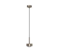Top Light Puk Mini Long One LED Pendelleuchte, nickel mat, lentille claire