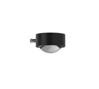 Top Light Puk Mini Mirror Spiegelleuchte, noir mat, verre mat, lentille claire