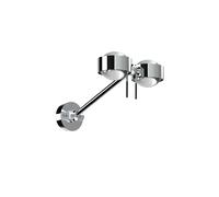 Top Light Puk Mini Wing Twin LED Lentille/Lentille Decken-/Wandleuchte, 20cm, chrome