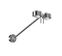 Top Light Puk Mini Wing Twin LED Lentille/Lentille Decken-/Wandleuchte, 40cm, chrome mat
