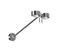 Top Light Puk Mini Wing Twin LED Lentille/Verre Decken-/Wandleuchte, 40cm, chrome mat