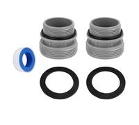 TOP-MAX 1 kit adaptateur de pompe de piscine compatible avec Intex Coleman | Pont le tuyau de 40 mm vers les ports de pompe de 38 mm, ajustement universel pour Intex/Bestway, installation sans outil en