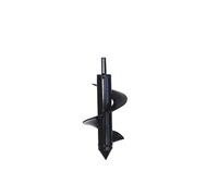 TOP-MAX Foret hélicoïdal à main - Pour jardin, plantation et perçage - Tige hexagonale de 3/8" - Noir - 8 x 18 cm
