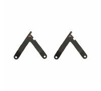 TOP-MAX Lot de 2 charnières de support pliantes, bronze antique pour couvercle de boîte, bras de support en fer pour meubles, coffres en bois, coffret-cadeau, 68 x 11 mm