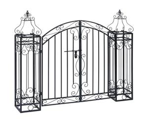 ""Top sélection""Arche grimpante vidaXL Portillon ornemental de jardin Fer forgé 122x20 5x100 cm Euro2091