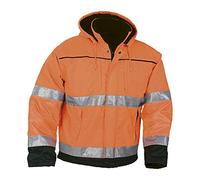 Top Swede 5816-22-05 Modèle 5816 Veste de sécurité d'hiver doublée Orange/bleu marine Taille M