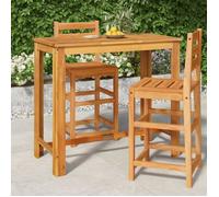 ""Top"" Table d'extérieur JILI - Table de bar de jardin 120x60x105 cm Bois d'acacia solide,18,4 Kg