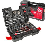 Top Tools Jeu de clés à douilles 1/4", 1/2", 53 pièces.