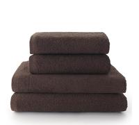 Top Towel - Combo - Lot de 2 Serviettes de Toilette et 2 Serviettes de Bain ou Douche - 100% Coton - 400 g/m² - Brun