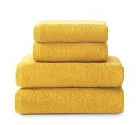 Top Towel - Combo - Lot de 2 Serviettes de Toilette et 2 Serviettes de Bain ou Douche - 100% Coton - 400 g/m² - Or