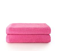 Top Towel - Plus - Lot de 2 Grandes Serviettes de Bain - Grandes Serviettes de Douche - Serviette de Bain de 100 x 150 cm - Fraise