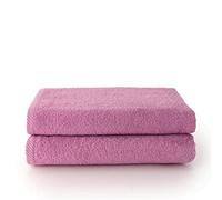 Top Towel - Plus - Lot de 2 Grandes Serviettes de Bain - Grandes Serviettes de Douche - Serviette de Bain de 100 x 150 cm - Mauve