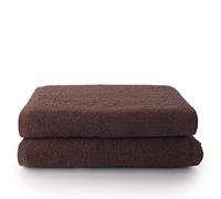 Top Towel - Plus - Lot de 2 Serviettes de Bain ou de Douche - Serviettes de Bain - 100% Coton - 500 g/m2 - Dimensions 70x140 cm - Brun