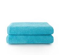 Top Towel - Plus - Lot de 2 Serviettes de Bain ou de Douche - Serviettes de Bain - 100% Coton - 500 g/m2 - Dimensions 70x140 cm - Aquamar