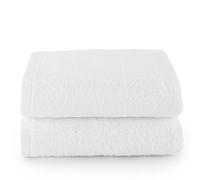 Top Towel - Plus - Lot de 2 Serviettes de Bidet - Serviettes de Bain - Petites Serviettes - 100% Coton - 400 g/m² - Dimensions 30 x 50 cm - Blanc