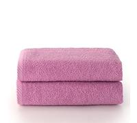 Top Towel - Plus - Lot de 2 Serviettes de Toilette - Serviettes de Bain - 100% Coton - 400 g/m² - Dimensions 100 x 50 cm - Mauve