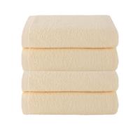 Top Towel Plus - Lot de 4 Serviette de Bain 100% Coton - Essuie Main 50 x100cm 400g - Douces, Absorbantes et Résistantes | Ensemble Idéal pour Une Salle de Bain Moderne