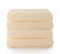 Top Towel Plus - Lot de 4 Serviette de Bain Grande Taille 100% Coton - Drap de Douche 70 x 140cm 400g - Douces, Absorbantes et Résistantes | Ensemble Idéal pour Une Salle de Bain Moderne