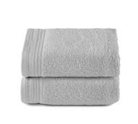 Top Towel - Premium - Grandes Serviettes de Bain - Serviettes de Bain - 2 essuie-Mains - 50 x 100 cm - 100% Coton - 600 grammes - Gris Argent