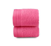 Top Towel - Premium - Grandes Serviettes de Bain - Serviettes de Bain - 2 Serviettes pour Le Visage ou Le Bidet - 30x50 cm - 100% Coton - 600 Grammes - Fraise