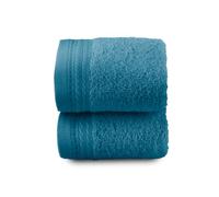 Top Towel - Premium - Grandes Serviettes de Bain - Serviettes de Bain - 2 Serviettes pour Le Visage ou Le Bidet - 30x50 cm - 100% Coton - 600 Grammes - Océan