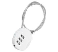 TOP-VIGOR 1 cadenas à combinaison de 30,5 cm, 3 chiffres, étanche, réinitialisable, avec câble métallique, cadenas antivol pour bagages, salle de sport, casier, clôture, boîte à outils, sac à dos