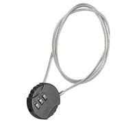 TOP-VIGOR 1 Pcs Serrure à Combinaison 90cm, 3 Chiffres Extérieur Étanche Réinitialisable Cadenas avec Câble Filaire, 80cm Serrure Câble de Sécurité Antivol Cadenas pour Bagages Gym Locker Clôture