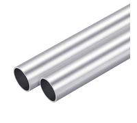 TOP-VIGOR 2Pcs Tube Rond En Aluminium 6063 Sans Soudure, Diamètre Extérieur 20mm / Intérieur 17mm, Longueur 300mm - Pour Industrie, Bricolage, Décoration & Mécanique