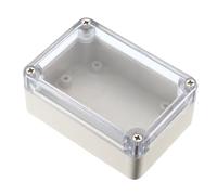 TOP-VIGOR Boîte de jonction électrique étanche IP65 en plastique ABS avec vis pour projets électroniques de bricolage, boîtier de module d'alimentation intérieur/extérieur, 83 x 58 x 33 mm