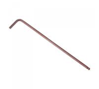 TOP-VIGOR Clé hexagonale à extrémité sphérique de 3 mm, long bras en forme de L, 127 mm, 1 pièce, argenté, peint, longueur fixe, anti-rouille, anti-corrosion, idéale pour le bricolage, les voitures