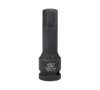 TOP-VIGOR Douille hexagonale à impact, 1,27 cm x H15 (15 mm), embouts hexagonaux en acier CR-MO de qualité supérieure, avec longueur de 78 mm pour ynamométrique liquet, perceuses à impact