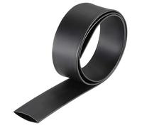 TOP-VIGOR Gaine Thermorétractable Adhésive 25 mm - Taux de Rétraction 3:1 - Isolation Électrique, Protection Câbles et Fils - Longueur 1 Mètres - Noir