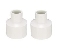 TOP-VIGOR Hub Lot de 2 raccords réducteurs en PVC 40 mm x 20 mm Blanc