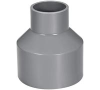 TOP-VIGOR Lot De 1 Raccords Réducteurs PVC DWV 40mm x 75mm Adaptateur De Tuyau Pour Réduction De Diamètre, Connexion Étanche Pour Systèmes D'Eau Potable Et Construction, Gris
