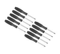 TOP-VIGOR Lot de 10 mini tournevis à tête plate de 4 mm avec poignée antidérapante pour petits appareils électroménagers