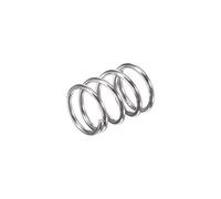 TOP-VIGOR Lot de 10 ressorts de compression, diamètre extérieur de 8 mm, taille du fil de 0,8 mm, longueur libre de 10 mm, ressort de tension double étendu durable à double crochet pour projets de