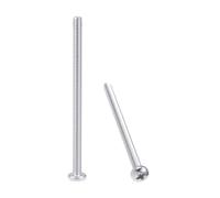 TOP-VIGOR Lot de 10 vis à métaux cruciformes à tête bombée M4 x 75 mm pour machines, meubles, voiture, réparation de moto, produits électroniques, assemblage de navires et bricolage