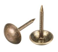 TOP-VIGOR Lot de 150 punaises d'ameublement en bronze antique, 7 mm de diamètre et 13 mm de diamètre pour meubles, tableaux en liège et projets de bricolage en bois