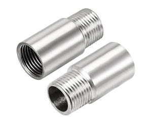 TOP-VIGOR Lot de 2 bras d'extension de pommeau de douche, 50 mm, rallonge de bras de douche en acier inoxydable 1/2 PT pour accessoire de salle de bain