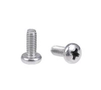 TOP-VIGOR Lot de 20 vis à métaux cruciformes à tête ronde cruciforme M4 x 10 mm pour machines, meubles, voiture, réparation de moto, produits électroniques, assemblage de navires et bricolage