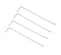 TOP-VIGOR Lot de 4 clés hexagonales à extrémité sphérique de 3/32 llen à long bras en forme de L pour bricolage, réparation professionnelle de machines, CR-V