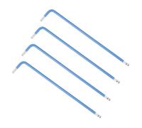 TOP-VIGOR Lot de 4 clés hexagonales à extrémité sphérique de 3 mm, clés Allen à long bras en forme de L pour bricolage domestique, réparation professionnelle de machines