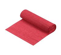 TOP-VIGOR Papier crépon rouge, 15 cm x 2,5 m, décorations de fête, artisanat, emballage
