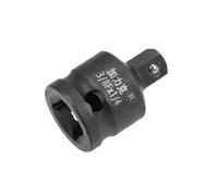 TOP-VIGOR Réducteur de douille à choc 3/8" (femelle) vers 1/4" (mâle) pour clés à chocs pneumatiques, visseuse à percussion ynamométrique, perceuse électrique, barres de disjoncteur, cliquets,