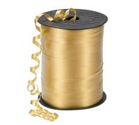 TOP-VIGOR Rouleau de ruban à friser métallique ondulé brillant pour ballons, décorations de fête, artisanat, mariage et Noël, doré 474 m x 5 mm