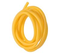 TOP-VIGOR Tube en caoutchouc latex naturel, 10 mm DI x 14 mm OD, tuyau très élastique et solide pour la maison, le sport, la catapulte, le laboratoire chirurgical, la chasse à la fusée, jaune