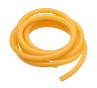 TOP-VIGOR Tube en caoutchouc latex naturel, 5 mm DI x 12 mm OD, tuyau très élastique et solide pour la maison, le sport, la catapulte, le laboratoire chirurgical, la chasse à la fusée, jaune