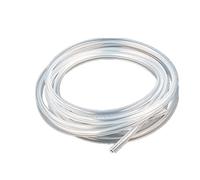 TOP-VIGOR Tube en silicone transparent de 8 mm x 10 mm de diamètre extérieur de 5 m de long, tuyau d'air en caoutchouc de silicone de qualité alimentaire pour transfert de pompe transparent